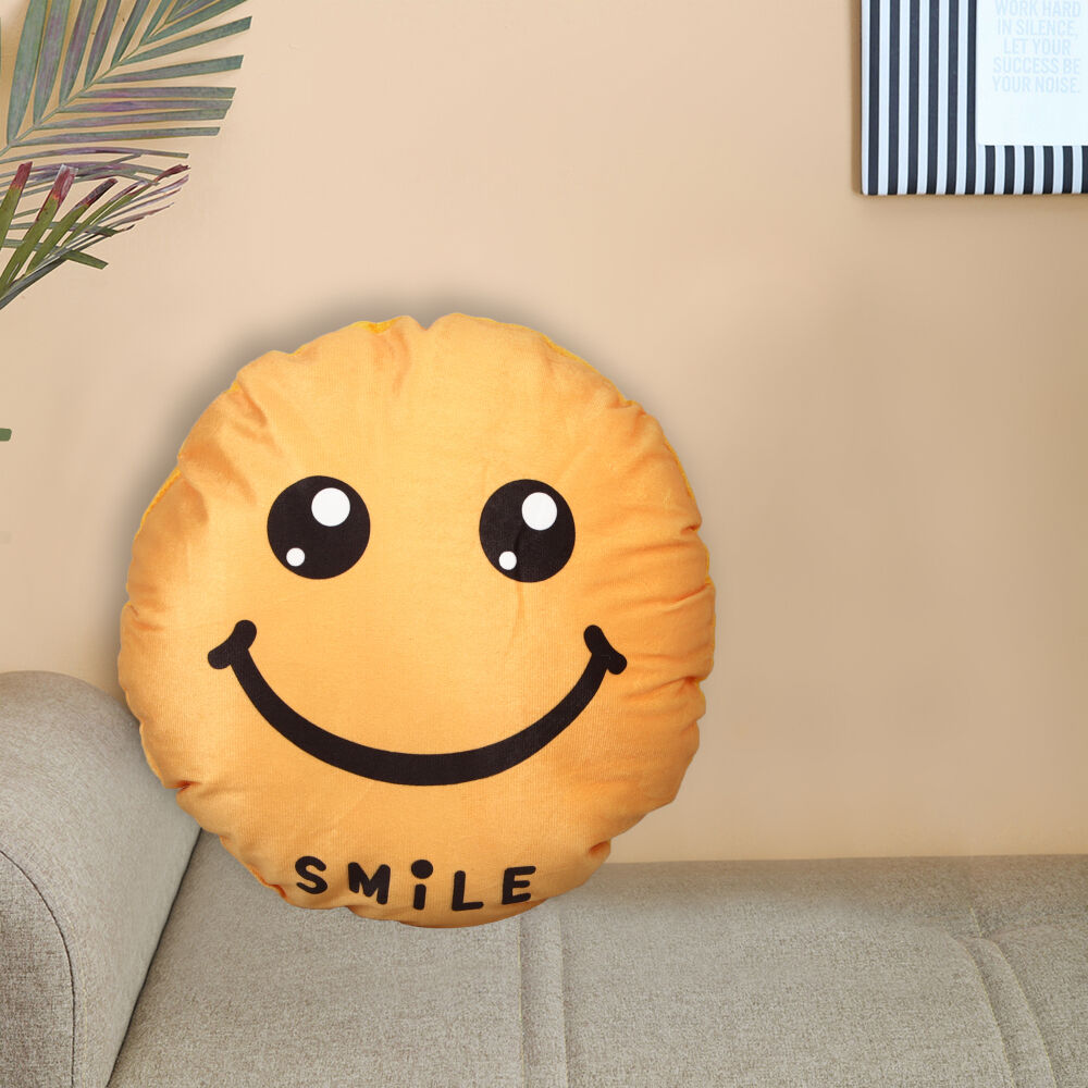 Home Beautiful                         Yellow Polyester Cushion