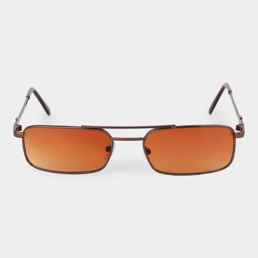 Men's Brown Plastic Sunglasses, , large