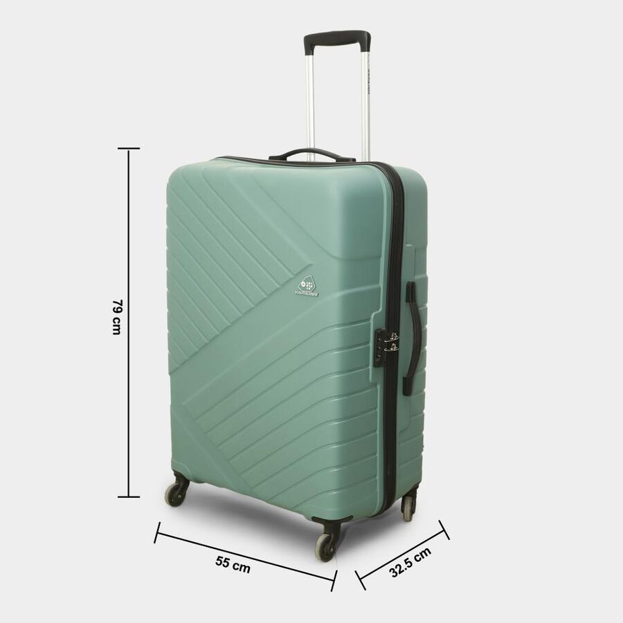 4-Wheel Light Green Polypropylene Hard Case Trolley, Small + Medium + Large, , large image number null