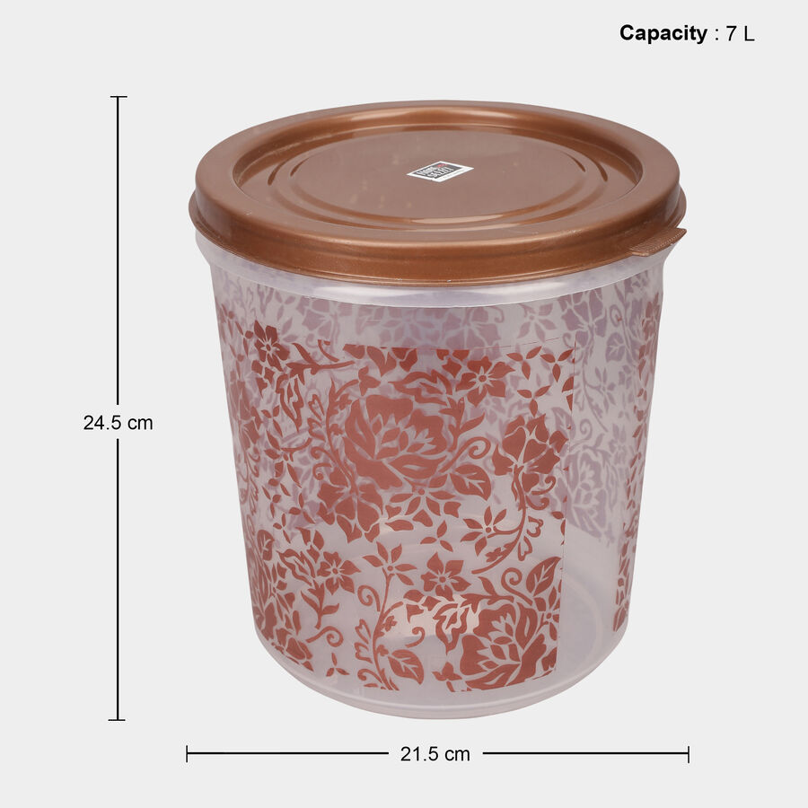 एयर-टाइट प्लास्टिक कंटेनर, 4 का सेट, 1 L, 2 L, 5 L, 7 L, , large image number null