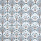 Light Blue Cotton Floral Printed Single Bedsheet, , small