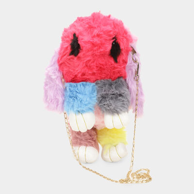 Multicolour Kid's Fur Bag