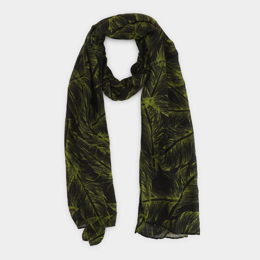 Women's Grey Fabric Scarf , , large