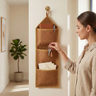 Brown Polyester Cotton Wall Hanging, , small