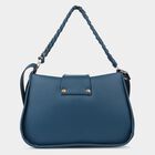 Women's Bluish Green Polyurethane Sling Bag, , small image number null