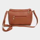 Women's Tan Polyurethane Sling Bag, , small image number null