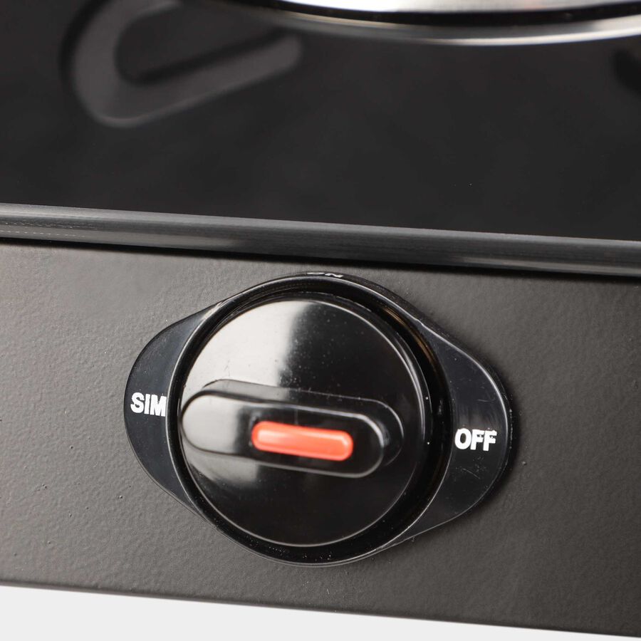 2 Burner Toughened Glass-Top Lpg Gas Stove, , large image number null
