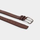 Men's Brown Pu Formal Belt, , small
