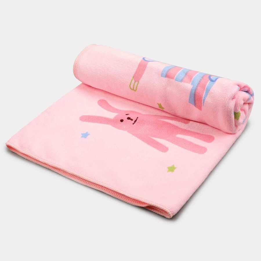 380 GSM Pink Polyester Baby Towel, , large image number null