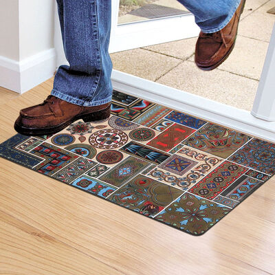 Beige Polyester Door Mat