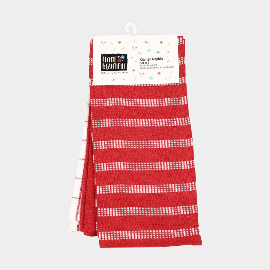 Microfiber Kitchen Napkin Set of 3, , large