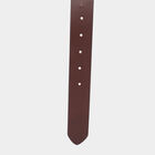 Men's Brown Leather Casual Belt, , small image number null