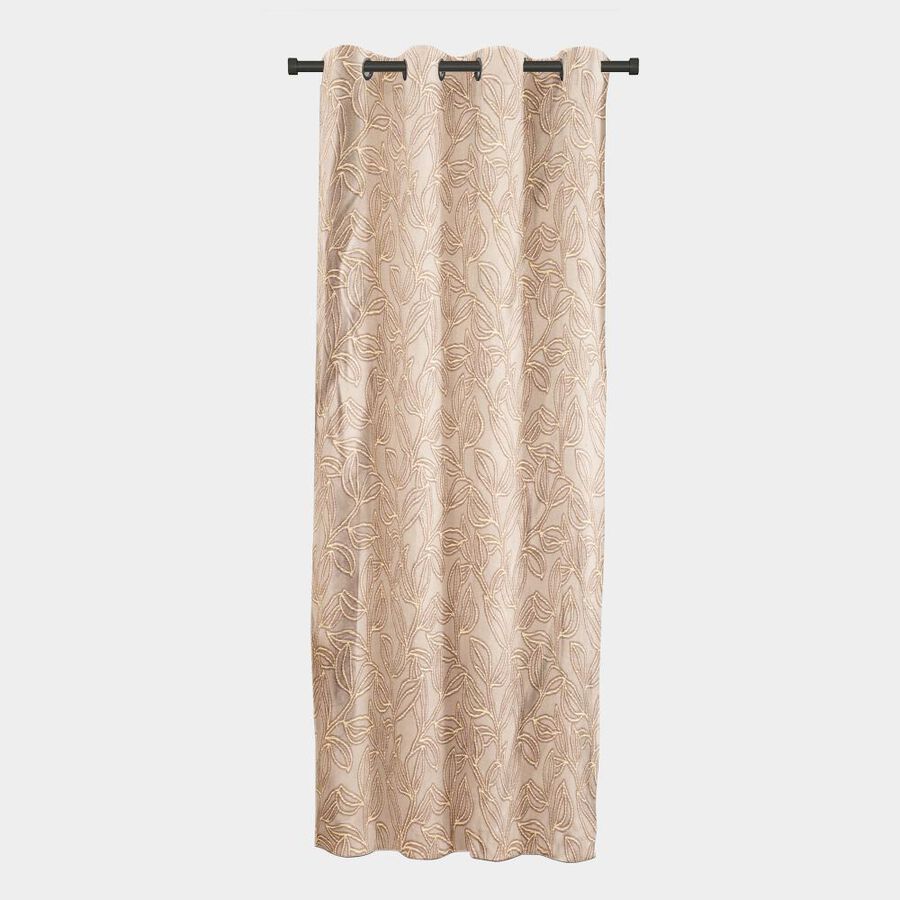 5ft. Living Room Soft Beige Printed Eyelet Curtains, , large image number null