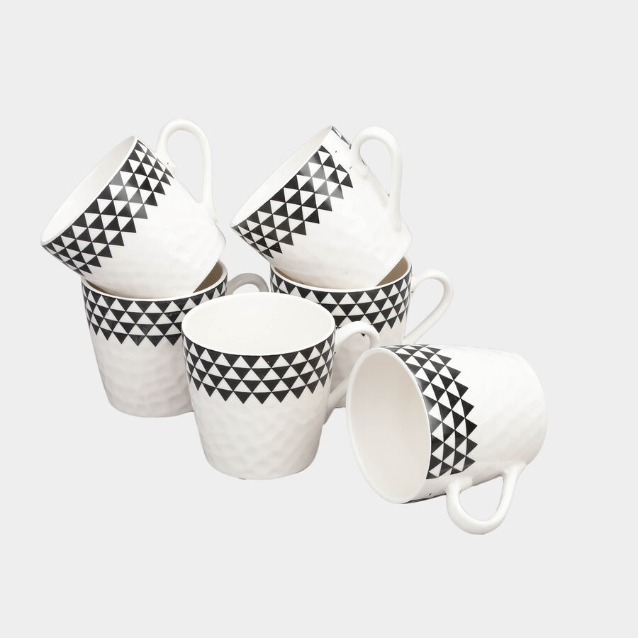 180 ml Bone China Mug Set of 6, , large image number null