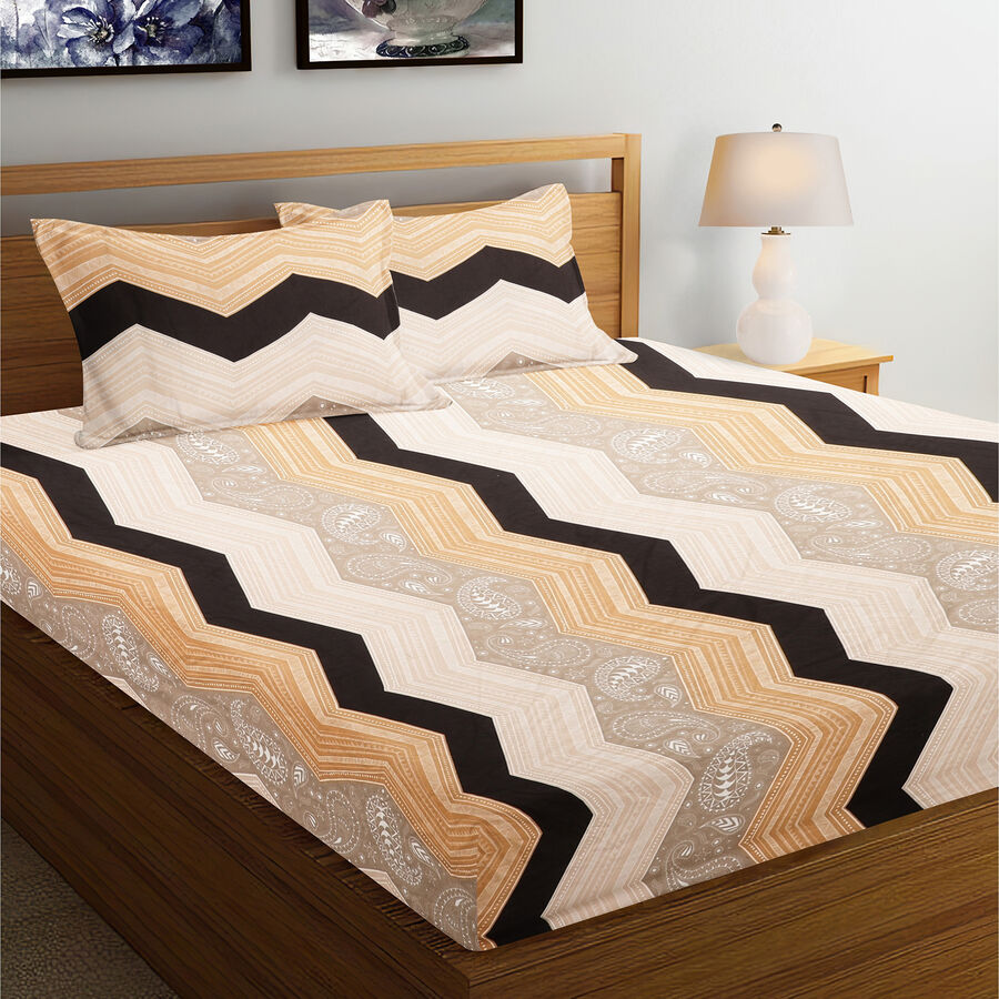 120 GSM Microfiber Double Bedsheet, , large image number null