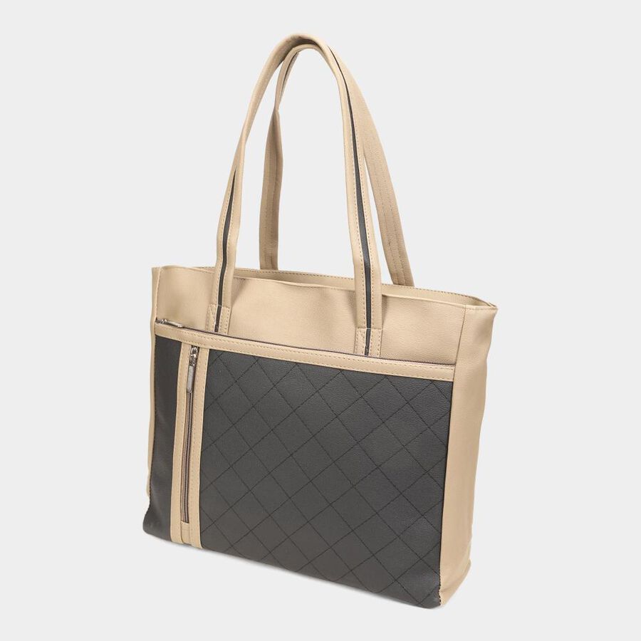 Women's Blue Polyurethane Tote Bag, , large image number null