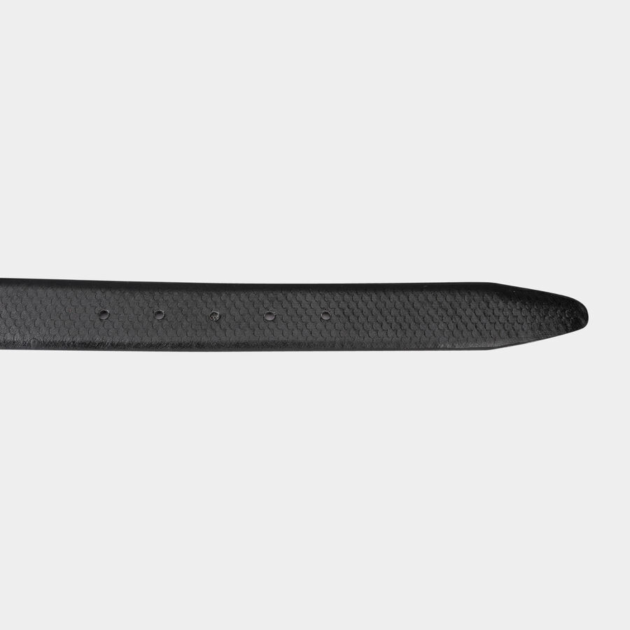Men's Black Polyurethane Casual Belt, , large image number null