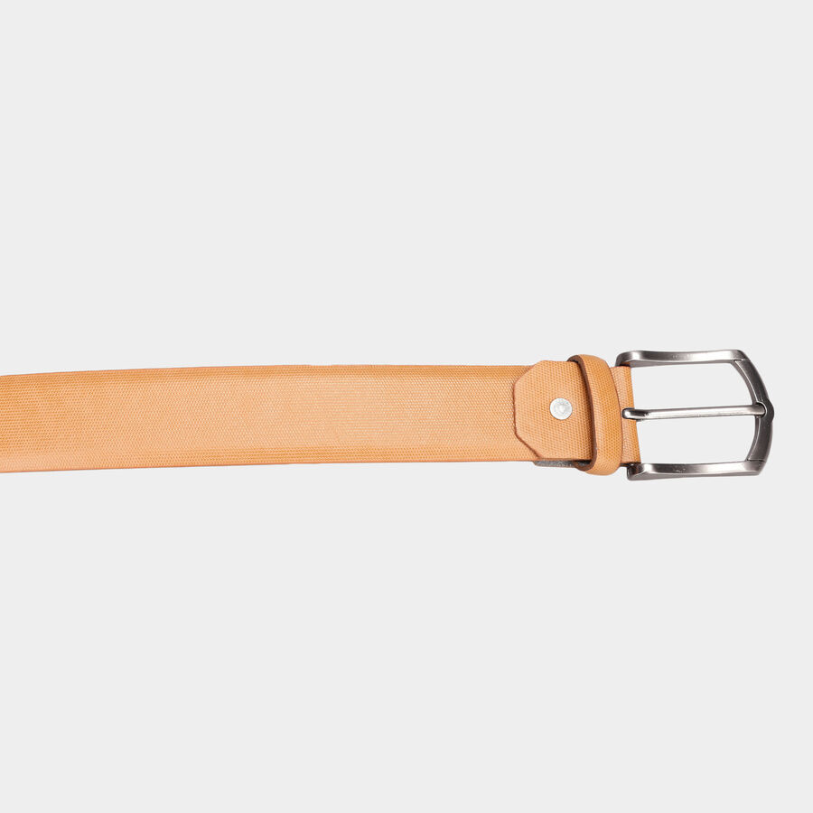 Men's Polyurethane Casual Belt, Size 40, Textured, , large image number null
