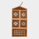 Green Jute Wall Hanging Organiser, , small image number null
