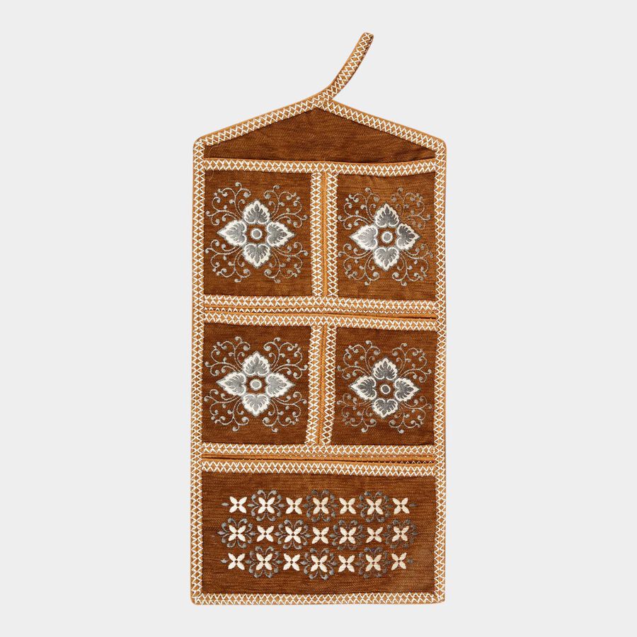 Green Jute Wall Hanging Organiser, , large image number null