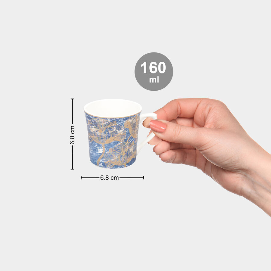 160 ml बोन चाइना कप, 6 का सेट, माइक्रोवेव सेफ, , large image number null