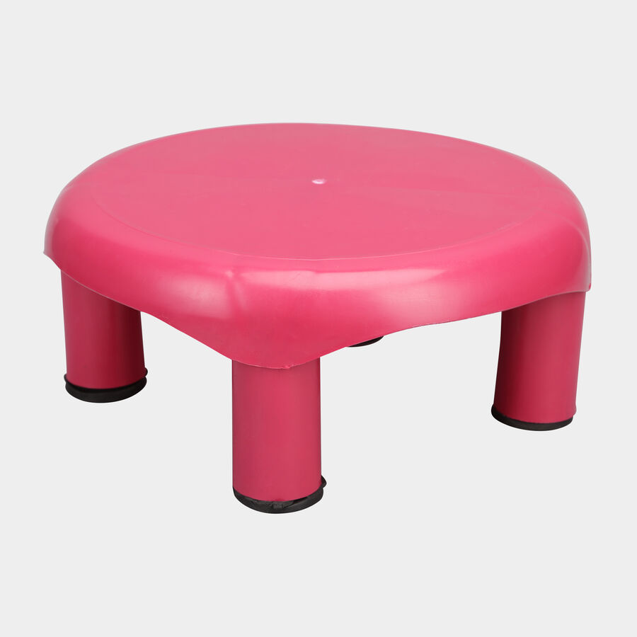 Plastic Bath Stool - Colour/Design May Vary, , large image number null