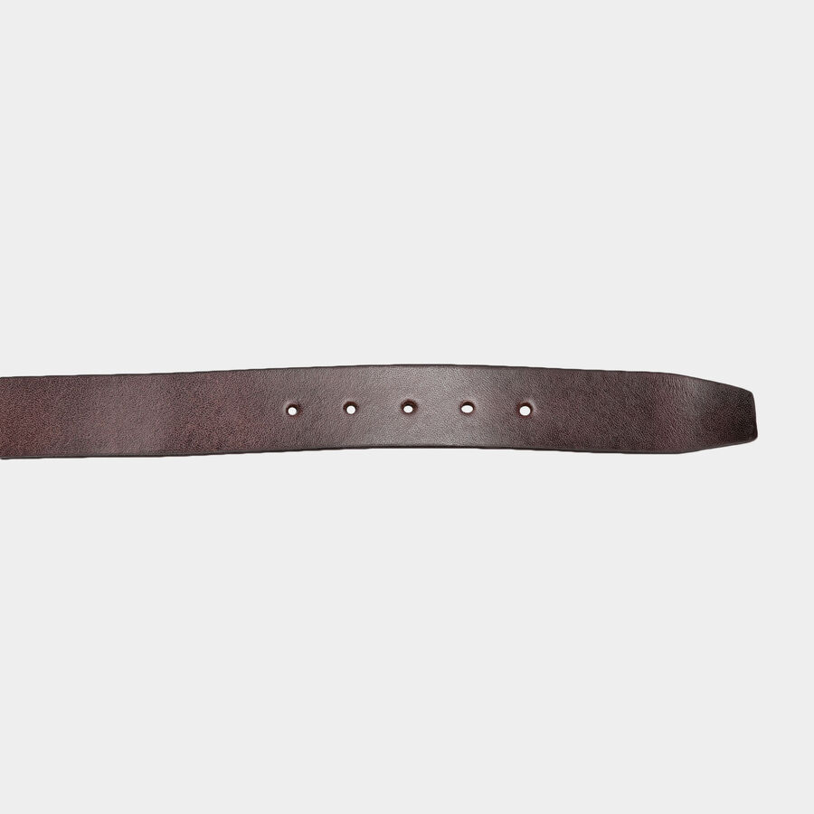 Men's Leather Casual Belt, Size 40, Smooth/Plain, , large image number null