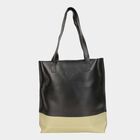Women's Black Polyurethane Tote Bag, , small image number null