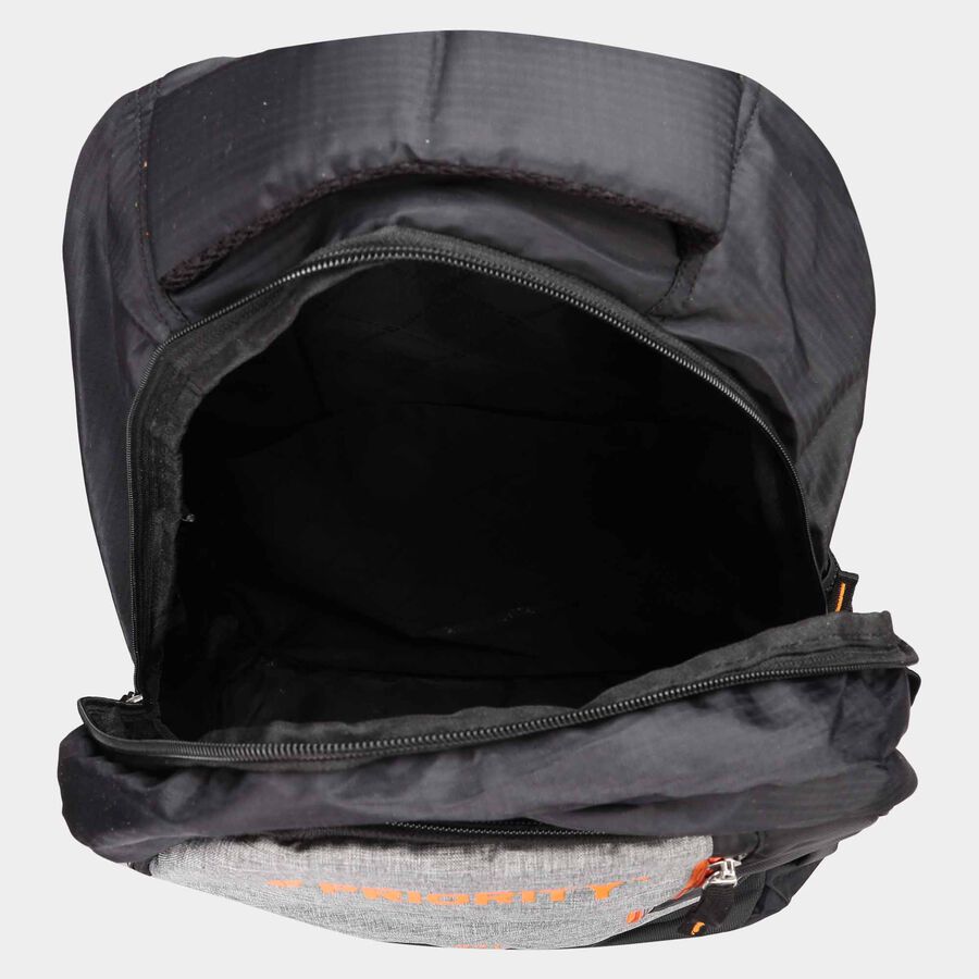 58 cm पॉलिएस्टर ट्रेकिंग बैग, काला, , large image number null