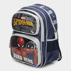 Spider Man Printed Fabric Backpack, , small