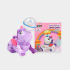 Kid's Dancing Unicorn Toy with Crystal Disco Light Ball, , small