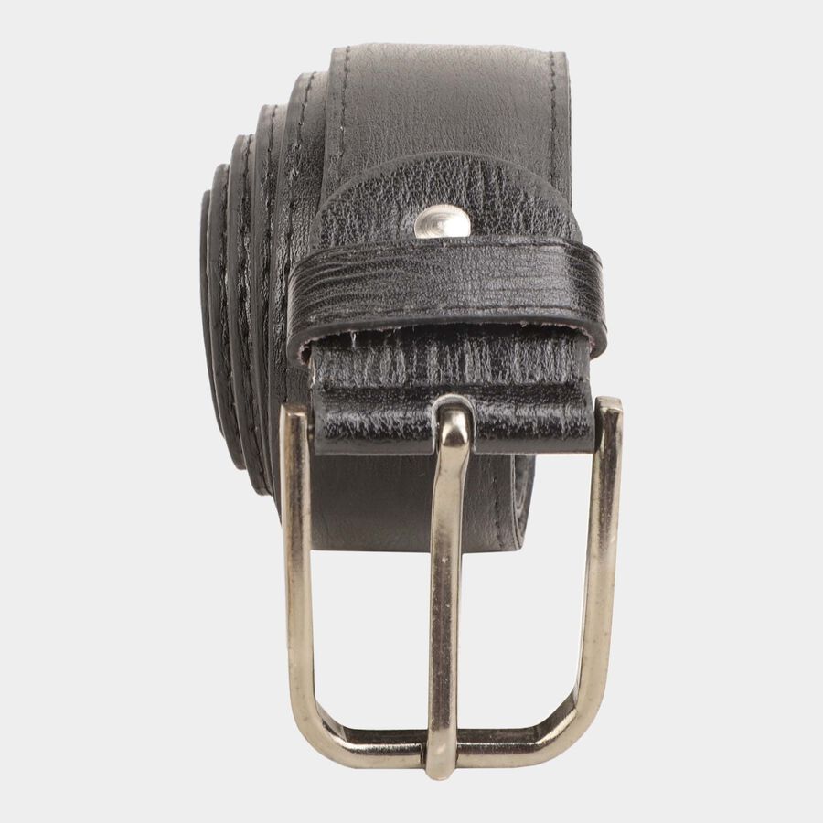 Men's Black Polyurethane Formal Belt, , large image number null