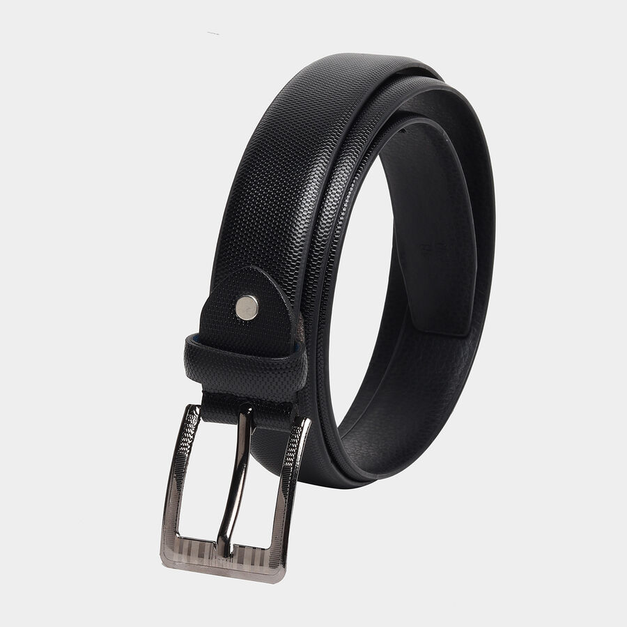 Men Formal Black Belt (40 in.), , large image number null