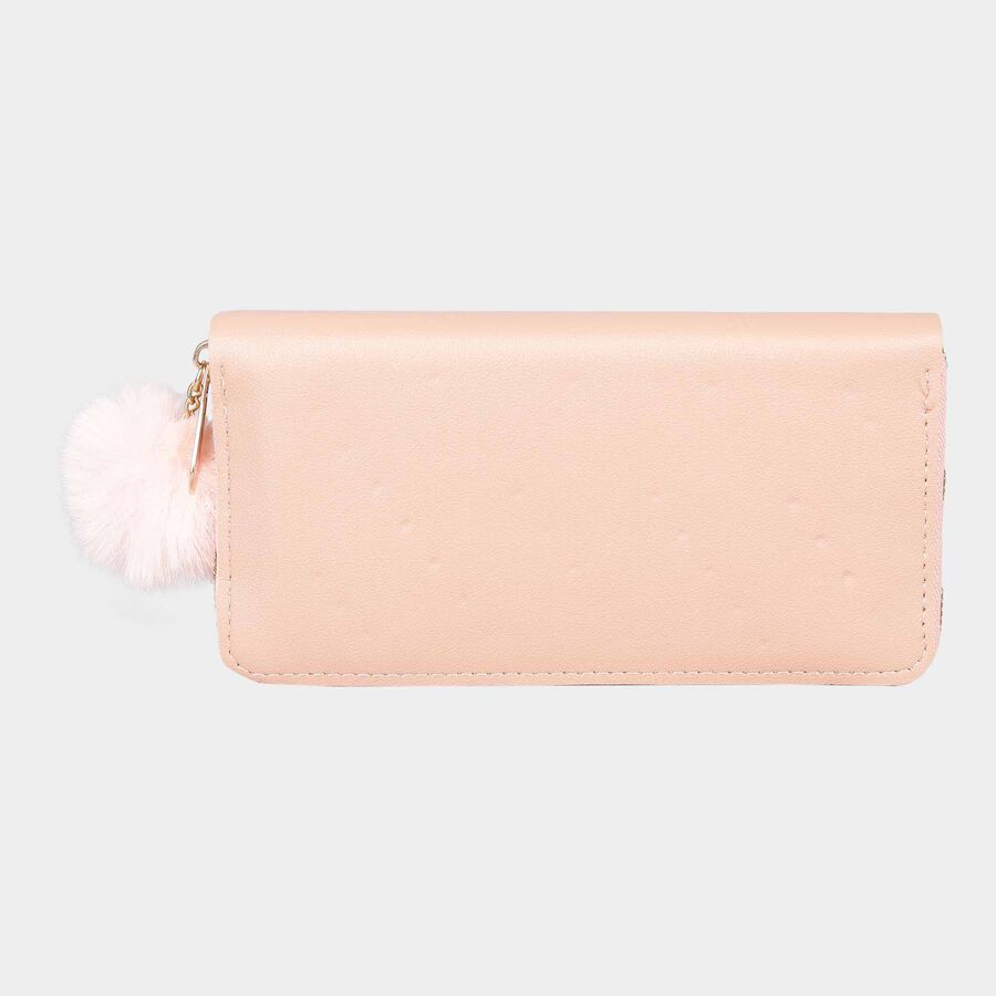 Women's Polyurethane Zipper Hand Pouch, , large image number null