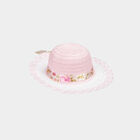 Kid's Pink Straw Hat, , small image number null