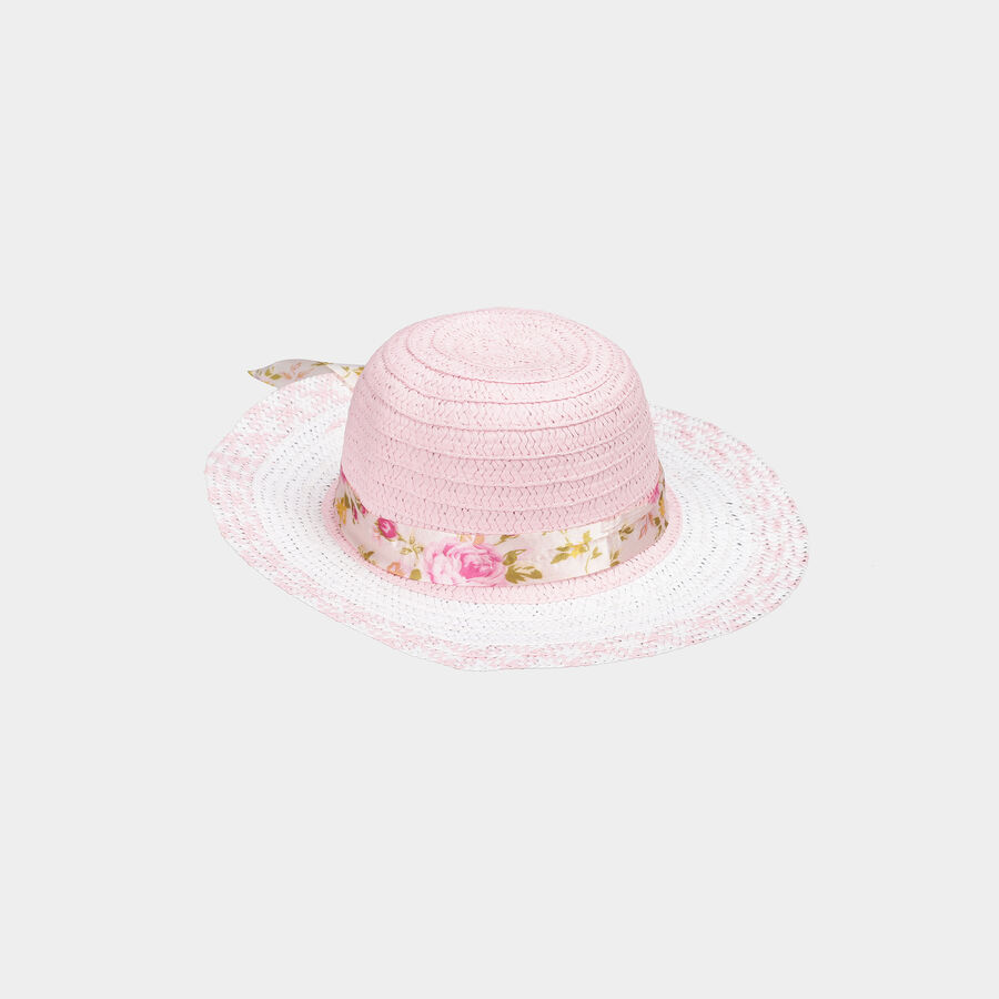 Kid's Pink Straw Hat, , large image number null