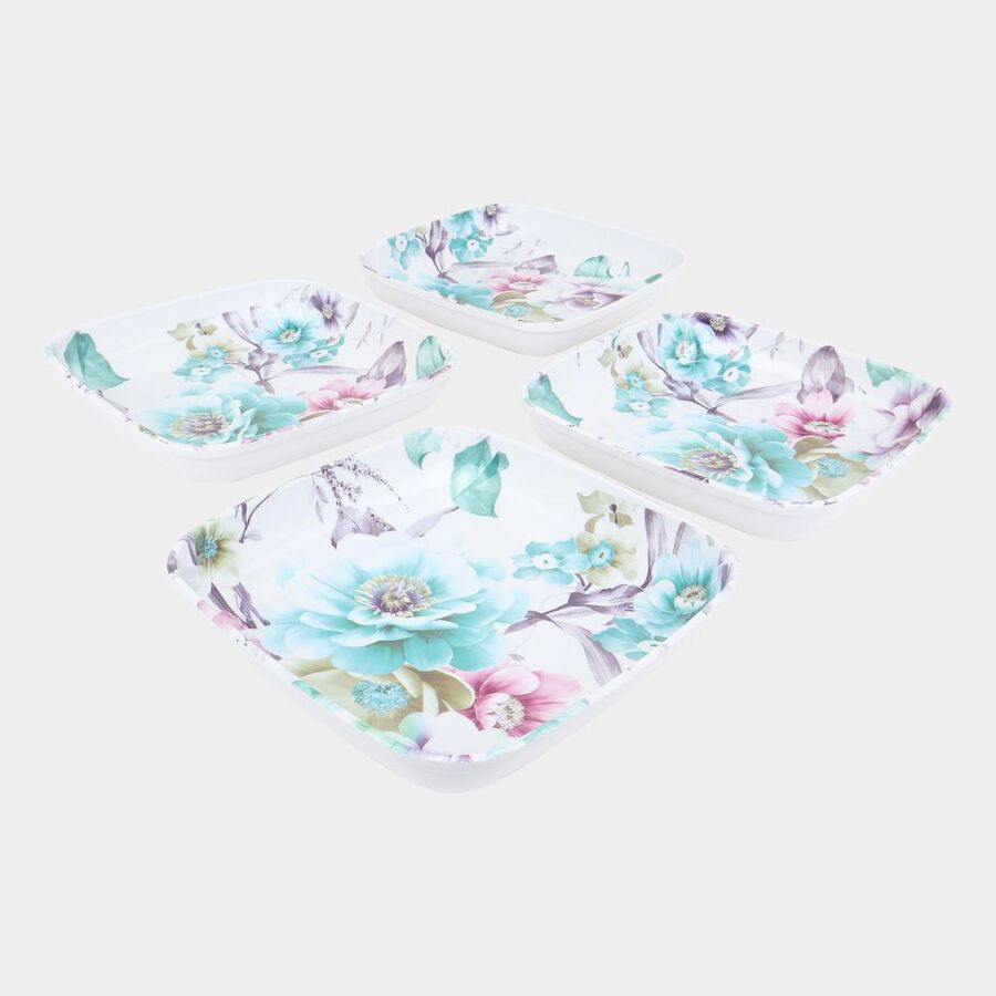 Melamine Snack Plate Set of 4, , large image number null