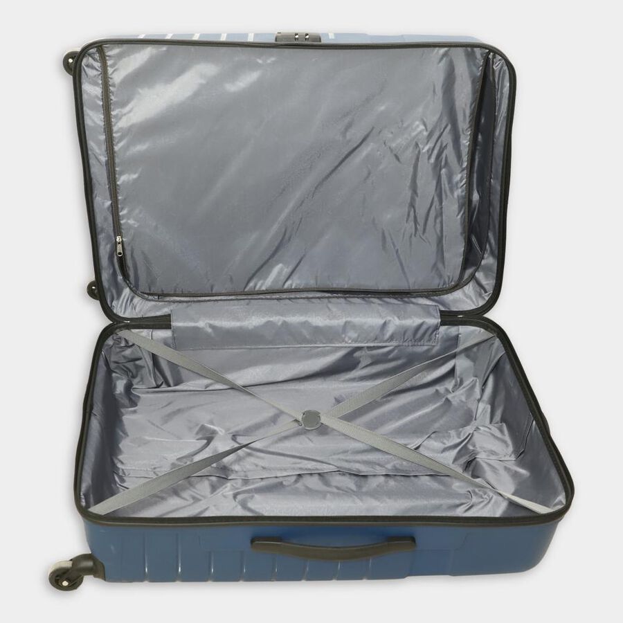 4-Wheel Dark Blue Polypropylene Hard Case Trolley, Small + Medium + Large, , large image number null