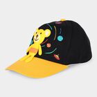 Kid's Black Fabric Cap, , small