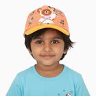 Kid's Orange Fabric Cap, , small