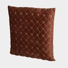 Brown Velvet Cushion Cover, , small image number null