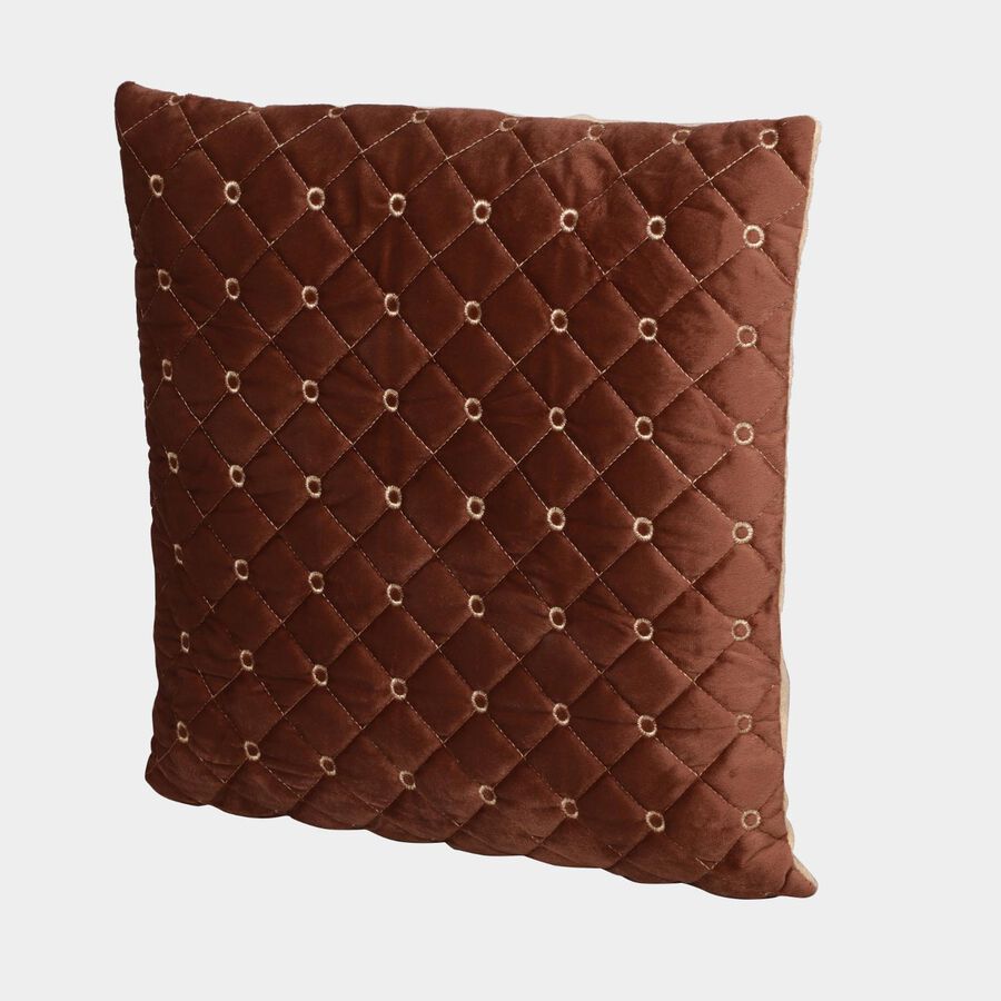 Brown Velvet Cushion Cover, , large image number null