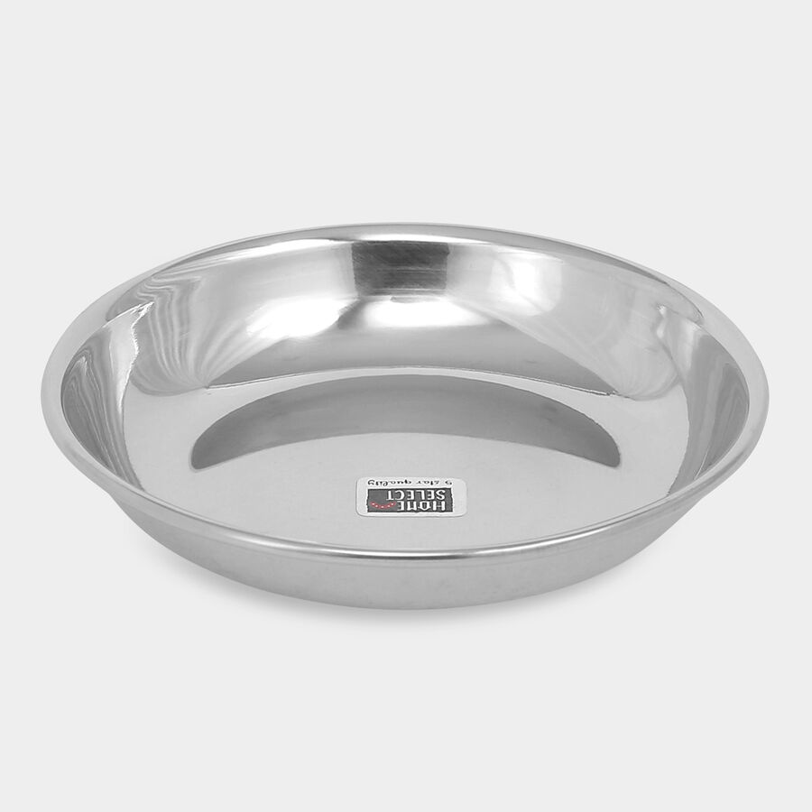 Stainless Steel Halwa Plate (Thali) - 10cm, , large image number null