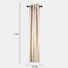 7ft. Cream Polyester Curtain, , small