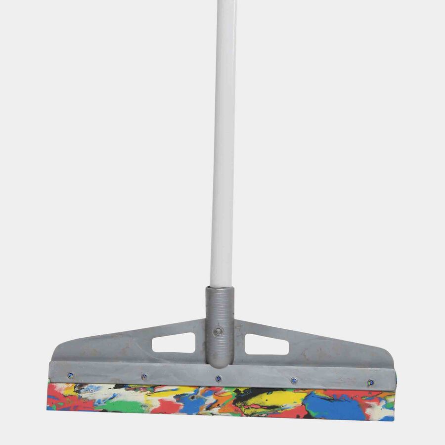 Plastic Bathroom Wiper With Metal Handle - Colour/Design May Vary, , large image number null