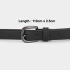 Woman's Black Polyurethane Belt, , small