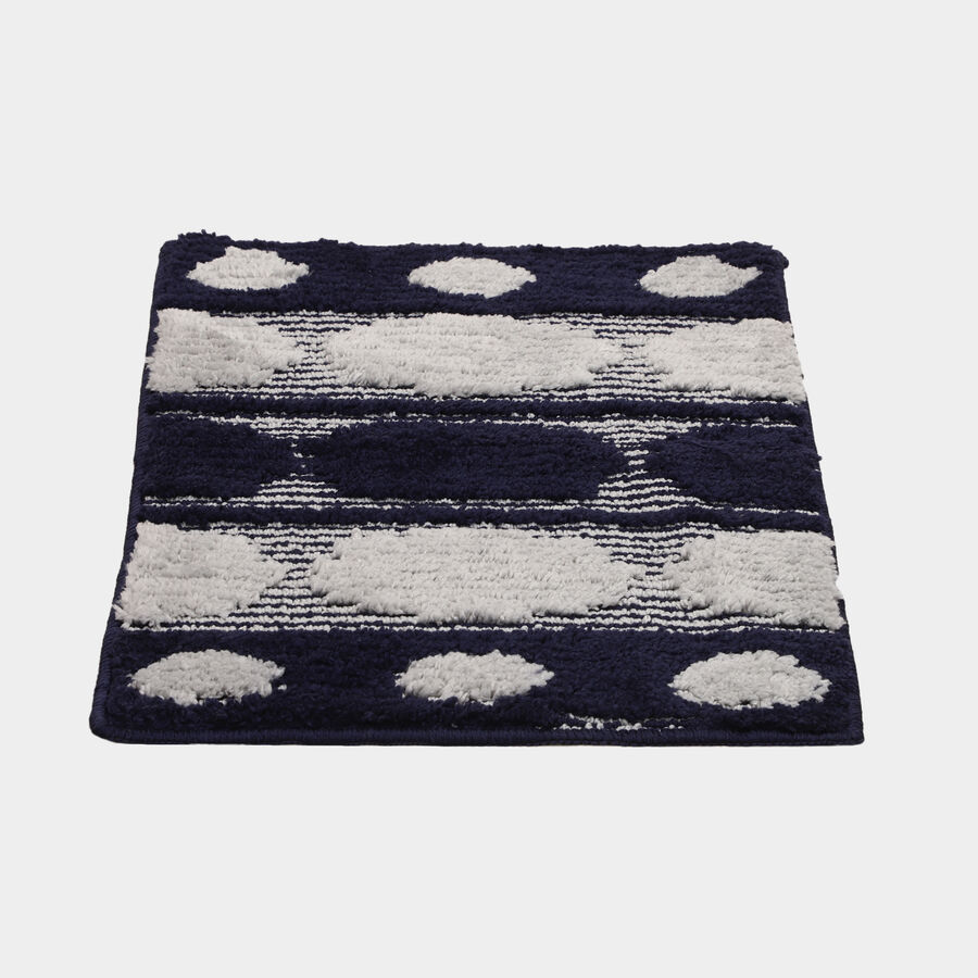 Anti-Skid Blue Polyester Door Mat, , large image number null
