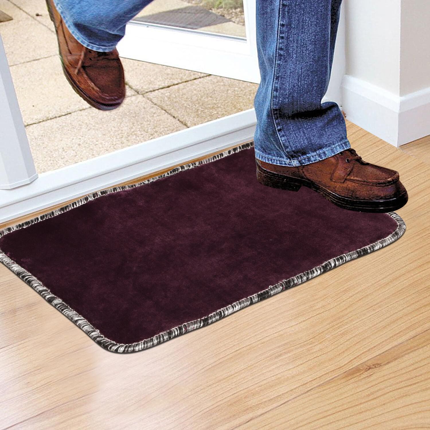 Home Beautiful                         Purple Polyester Door Mat