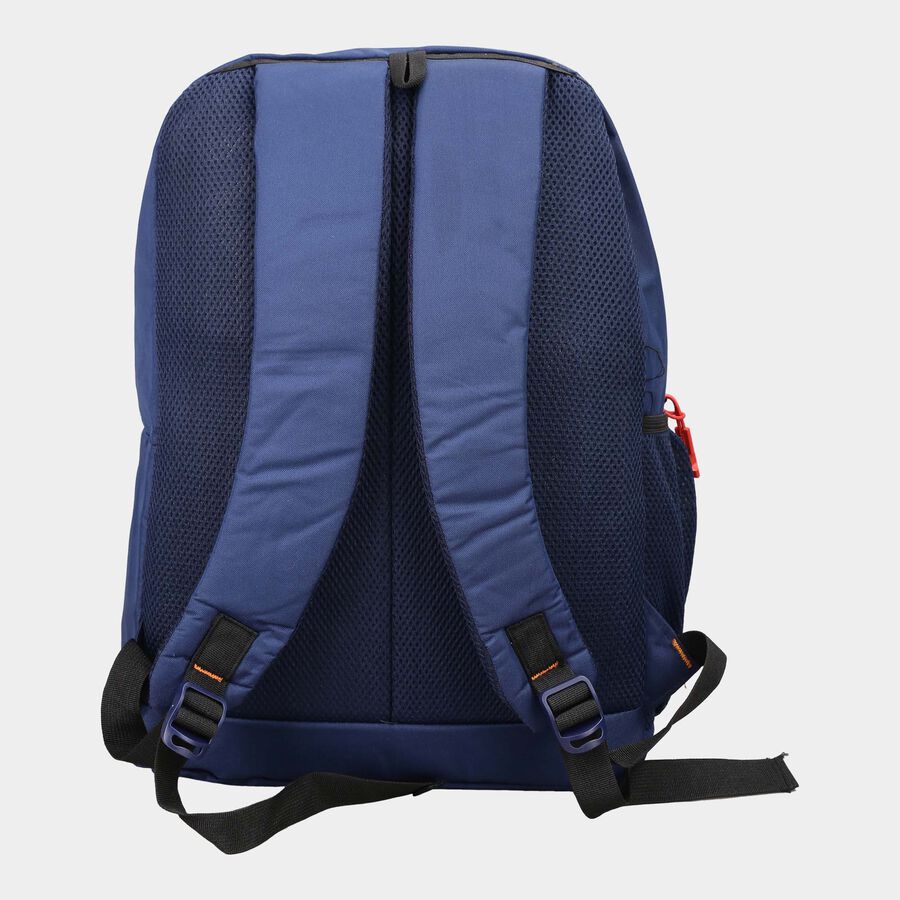 Dark Blue Polyester Backpack, Medium Size, , large image number null