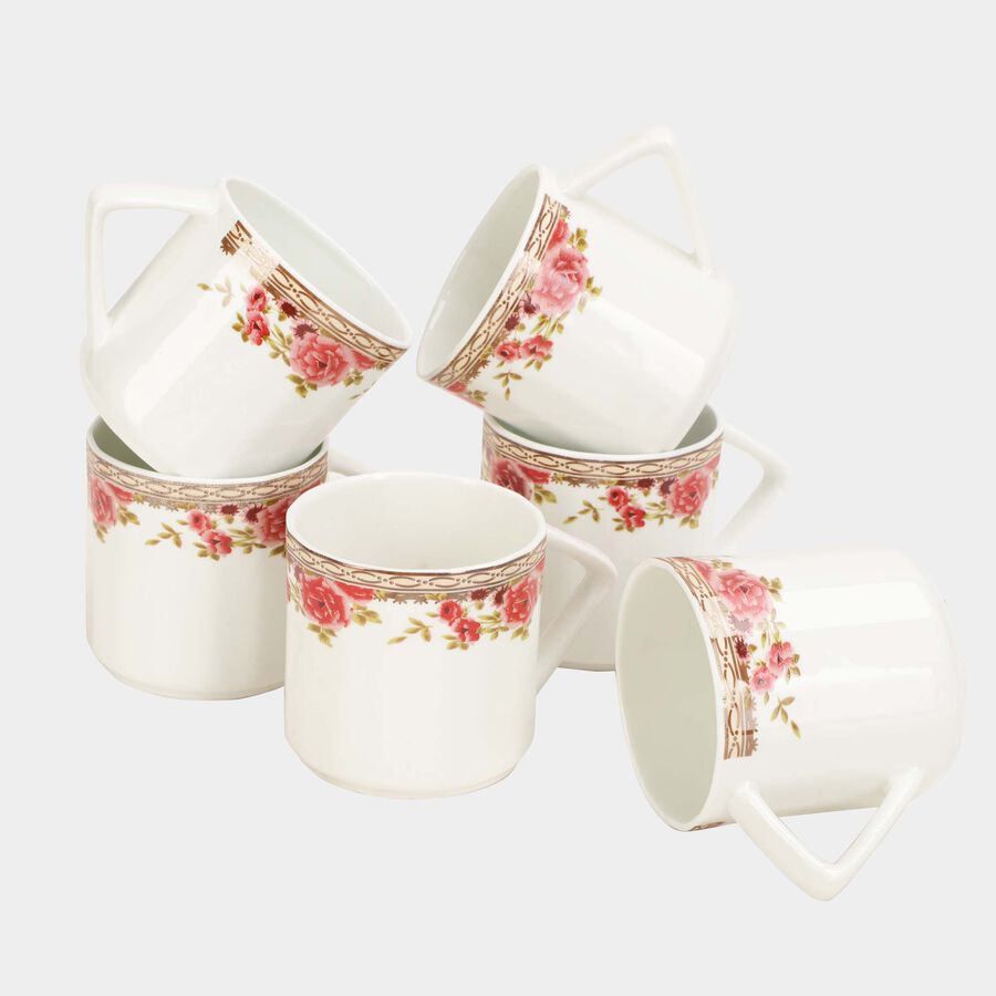 Bone China Mug, 150 ml, Set of 6, , large image number null